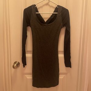 Vans Grey and Black cutout mini dress